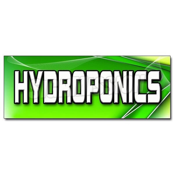 Signmission HYDROPONICS DECAL sticker growing grower water plants flowers florist grow, D-12 Hydroponics D-12 Hydroponics - main